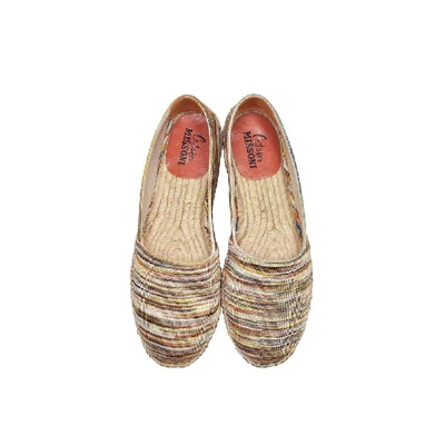 Shop Missoni Women's Beige Fabric Espadrilles