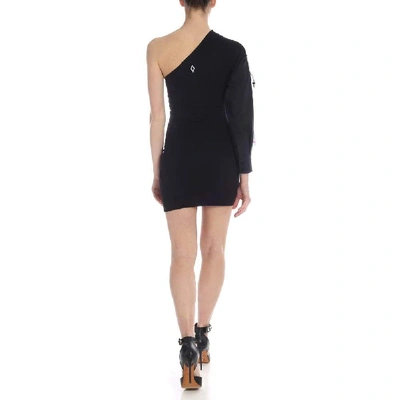 Shop Marcelo Burlon County Of Milan Marcelo Burlon Women's Black Cotton Dress