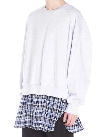 Shop Juunj Juun.j Men's Grey Cotton Sweatshirt