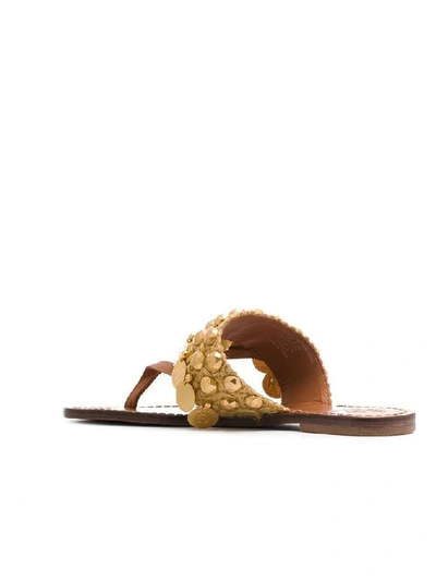 Shop Tory Burch Women's Brown Leather Sandals