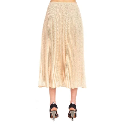 Shop Fendi Women's Beige Polyester Skirt