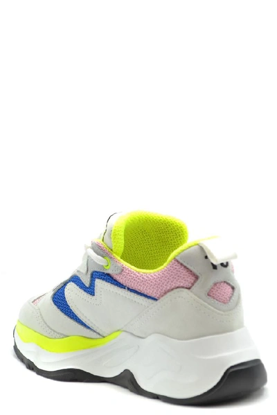 Shop Msgm Women's White Leather Sneakers