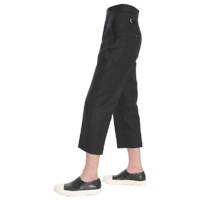 Shop Rick Owens Men's Black Cotton Pants
