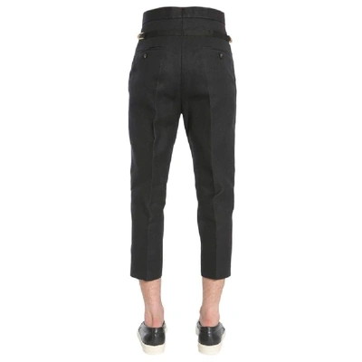 Shop Rick Owens Men's Black Cotton Pants