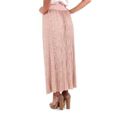Shop Altea Women's Pink Viscose Skirt