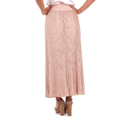 Shop Altea Women's Pink Viscose Skirt