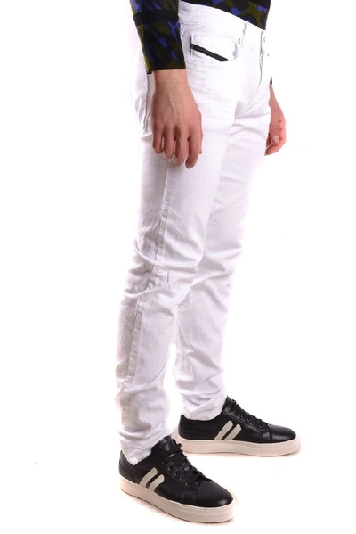 Shop Diesel Black Gold Men's White Cotton Jeans