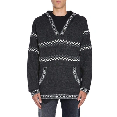 Shop Diesel Black Gold Men's Grey Wool Sweater