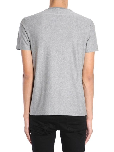 Shop Etro Men's Grey Cotton T-shirt