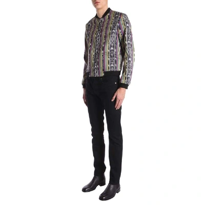 Shop Saint Laurent Men's Multicolor Cotton Outerwear Jacket