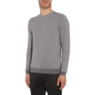 Shop Hugo Boss Men's Grey Wool Sweater