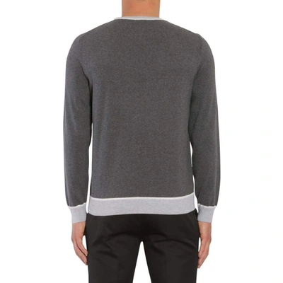 Shop Hugo Boss Men's Grey Cotton Sweatshirt