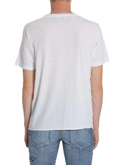 Shop Saint Laurent Men's White Cotton T-shirt