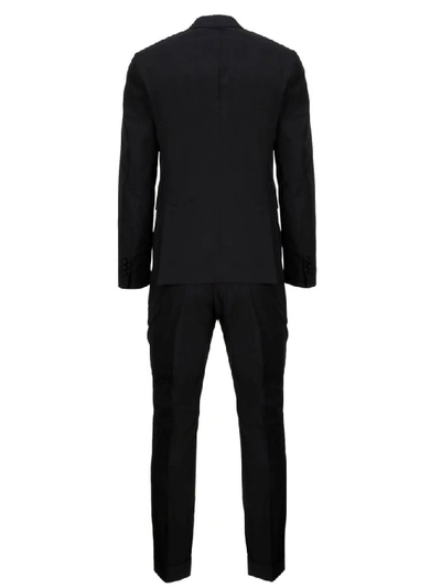 Shop Neil Barrett Men's Black Cotton Suit