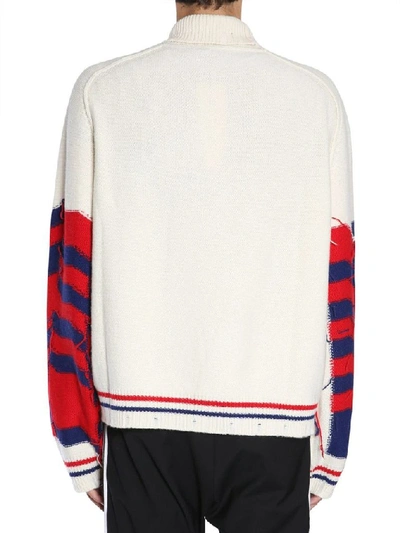 Shop Riccardo Comi Men's Beige Wool Sweater