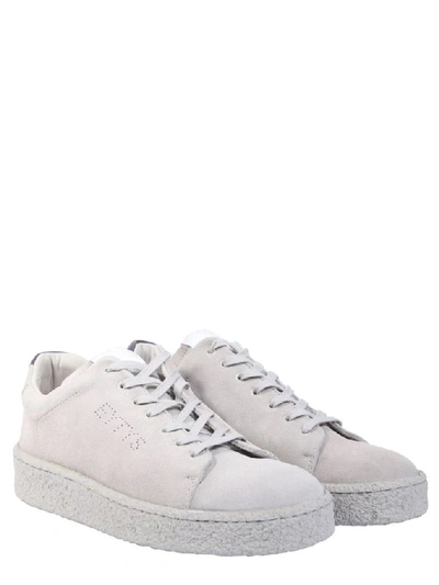 Shop Eytys Men's Grey Leather Sneakers