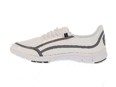 Shop Bikkembergs Men's White Polyester Sneakers