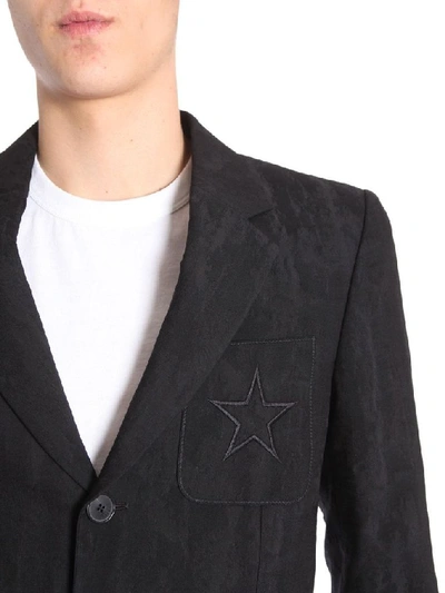 Shop Givenchy Men's Black Cotton Blazer