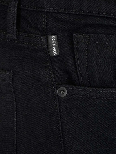 Shop Tom Ford Men's Black Cotton Jeans