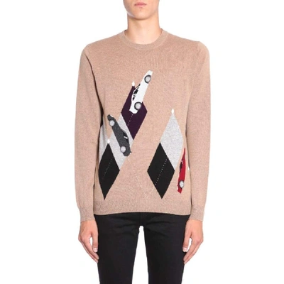 Shop Ballantyne Men's Brown Cashmere Sweater