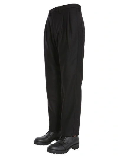 Shop Tommy Hilfiger Men's Black Wool Pants