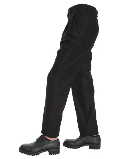 Shop Tommy Hilfiger Men's Black Wool Pants