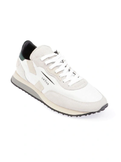 Shop Ghoud Men's White Suede Sneakers