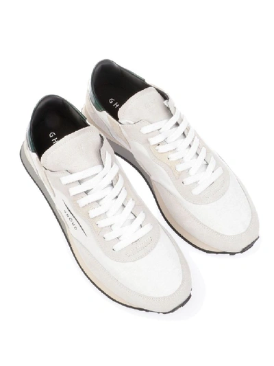 Shop Ghoud Men's White Suede Sneakers