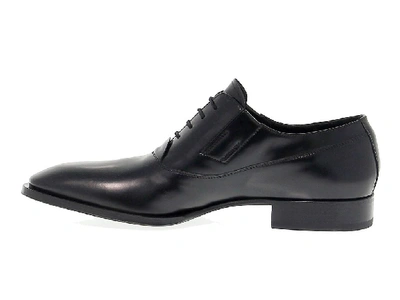 Shop Cesare Paciotti Men's Black Leather Lace-up Shoes