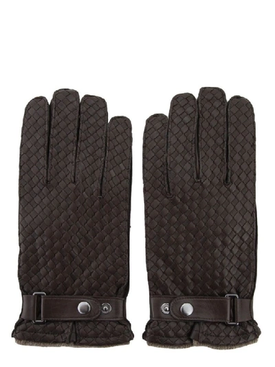 Shop Sermoneta Gloves Men's Brown Leather Gloves