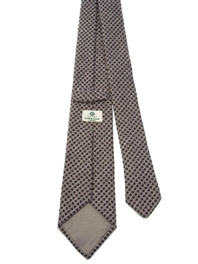 Shop Luigi Borrelli Men's Brown Wool Tie