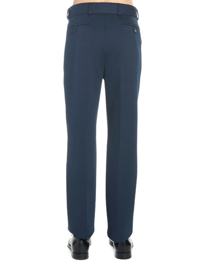 Shop Prada Men's Blue Polyester Pants