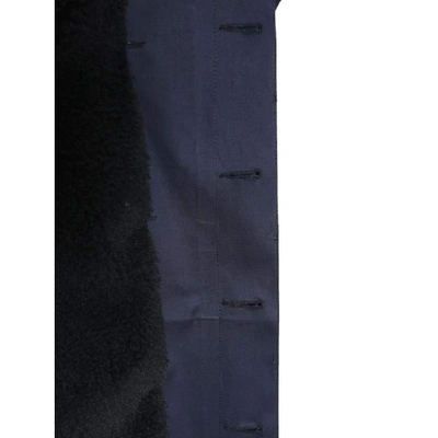 Shop Mackintosh Men's Blue Wool Coat