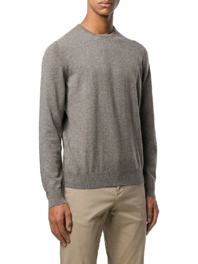 Shop Barba Men's Grey Cashmere Sweater