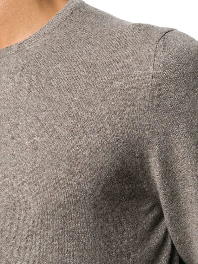 Shop Barba Men's Grey Cashmere Sweater