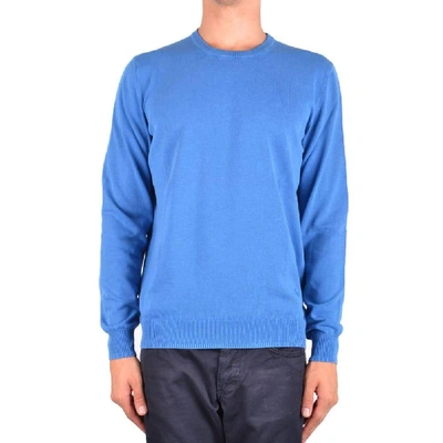 Shop Fay Men's Light Blue Cotton Sweater