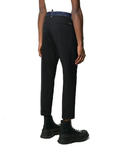 Shop Dsquared2 Men's Black Wool Pants
