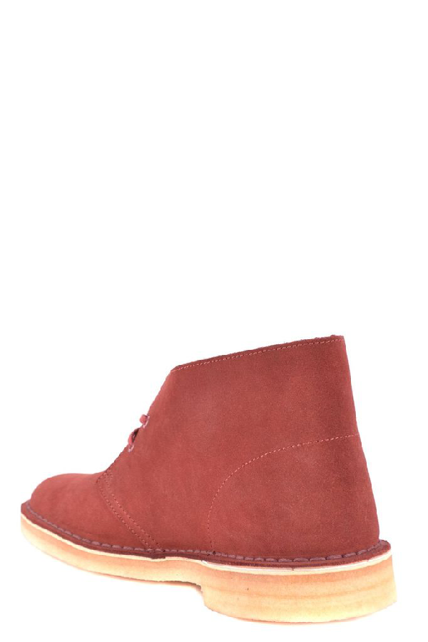 clarks red booties
