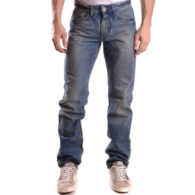 Shop Bikkembergs Men's Blue Cotton Jeans