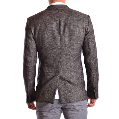 Shop Bikkembergs Men's Grey Wool Blazer