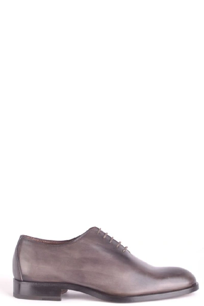 Shop Fratelli Rossetti Men's Brown Leather Lace-up Shoes