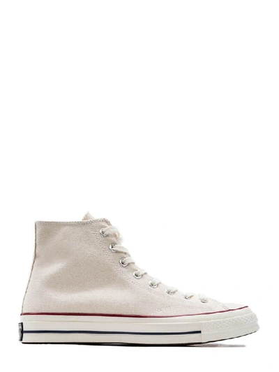 Shop Converse Men's White Cotton Hi Top Sneakers