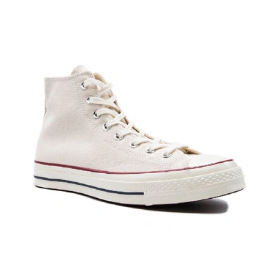 Shop Converse Men's White Cotton Hi Top Sneakers