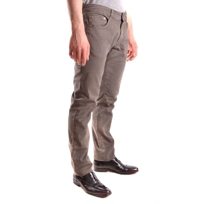 Shop Pt05 Men's Brown Cotton Jeans