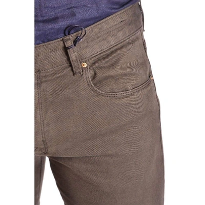 Shop Pt05 Men's Brown Cotton Jeans