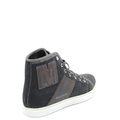 Shop Marc Jacobs Men's Brown Leather Hi Top Sneakers