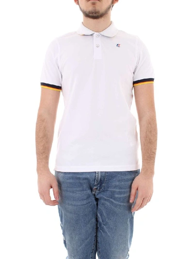 K-way Logo-patch Short-sleeve Polo Shirt In White