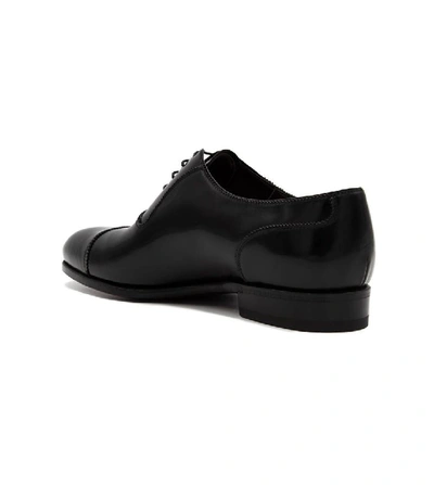 Shop Lidfort Men's Black Leather Lace-up Shoes