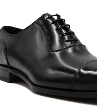 Shop Lidfort Men's Black Leather Lace-up Shoes