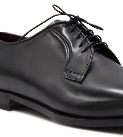 Shop Lidfort Men's Black Leather Lace-up Shoes